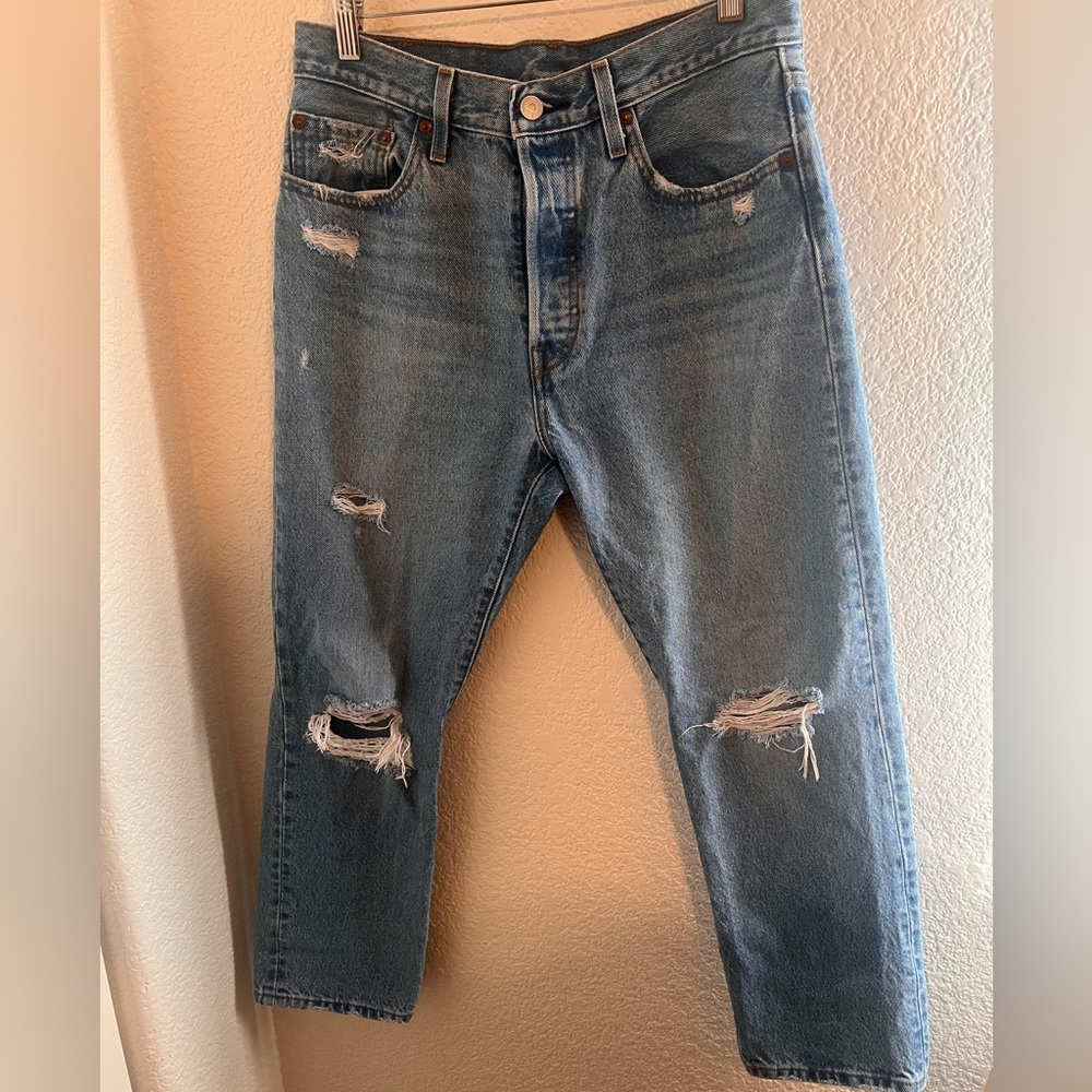 Levi's Distressed 501s